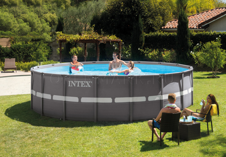 Каркасный бассейн Intex 26336NP Ultra XTR Frame Pool (549 х 132 см) + песочный фильтрующий насос с хлоргенератором + аксессуары