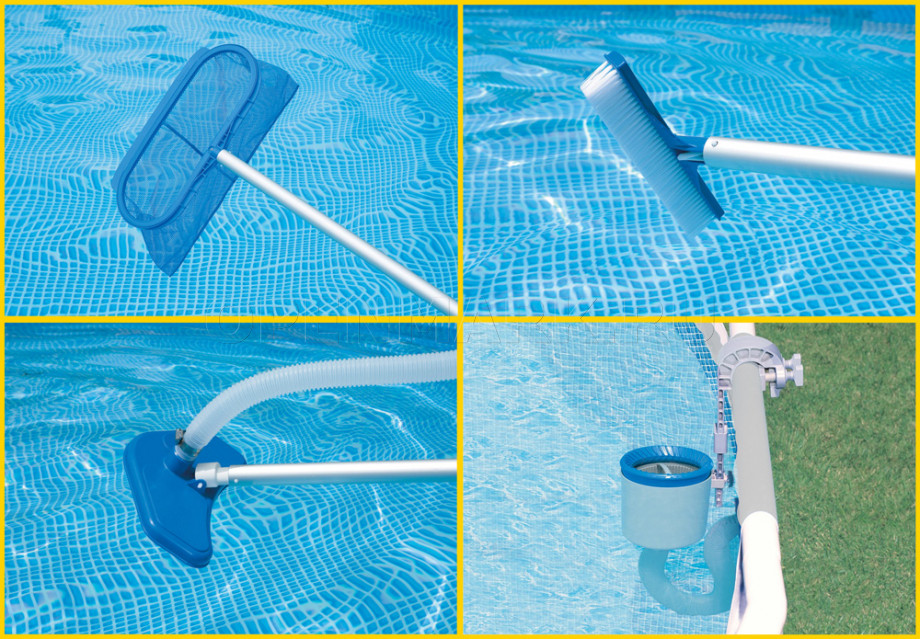 Каркасный бассейн Intex 26336NP Ultra XTR Frame Pool (549 х 132 см) + песочный фильтрующий насос с хлоргенератором + аксессуары