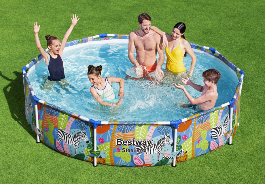   Bestway 56985 Steel Pro Frame Pool (305  66 )