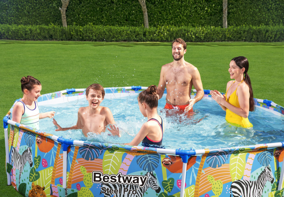   Bestway 56985 Steel Pro Frame Pool (305  66 )