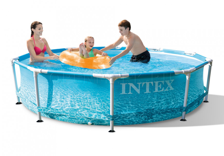   Intex 28208NP Beachside Metal Frame Pool (305  76 ) +   