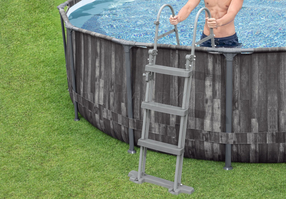 Каркасный бассейн Bestway 5614X Steel Pro Max Frame Pool (366 х 100 см) + фильтрующий картриджный насос + лестница