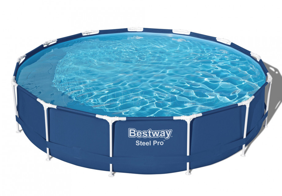 Каркасный бассейн Bestway 5612E Steel Pro Frame Pool (396 х 84 см) + фильтрующий картриджный насос