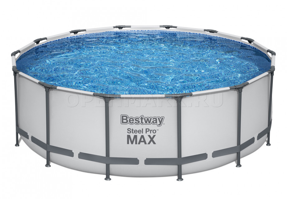 Каркасный бассейн Bestway 5612X Steel Pro Max Frame Pool (427 х 122 см) + фильтрующий картриджный насос + аксессуары