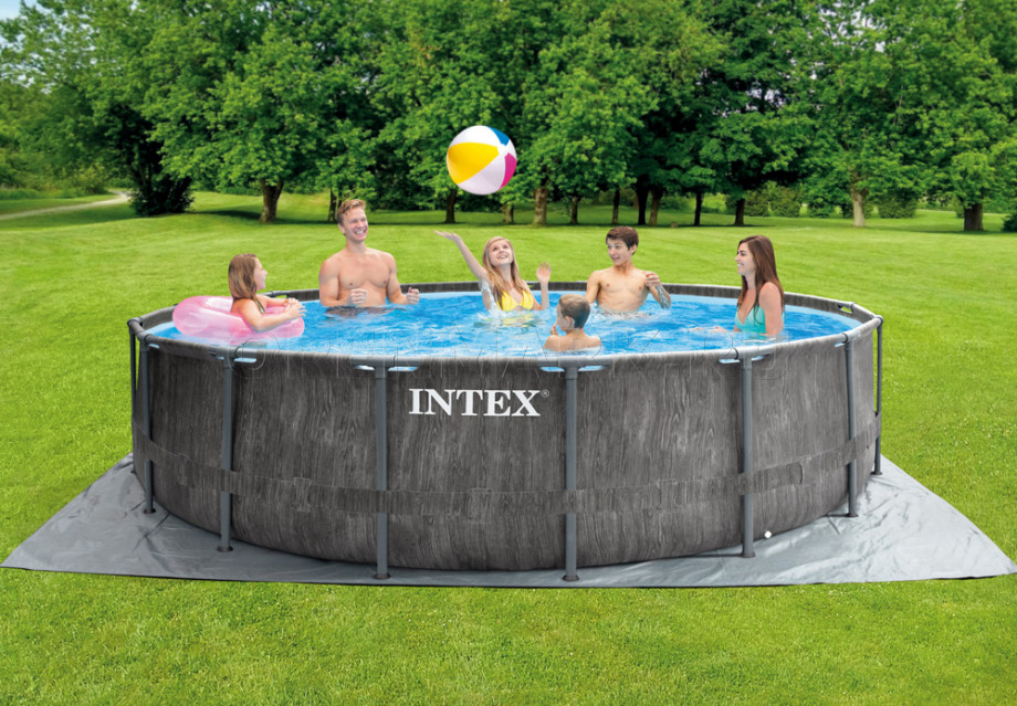   Intex 26742WP Greywood Prism Frame Pool (457  122 ) + 