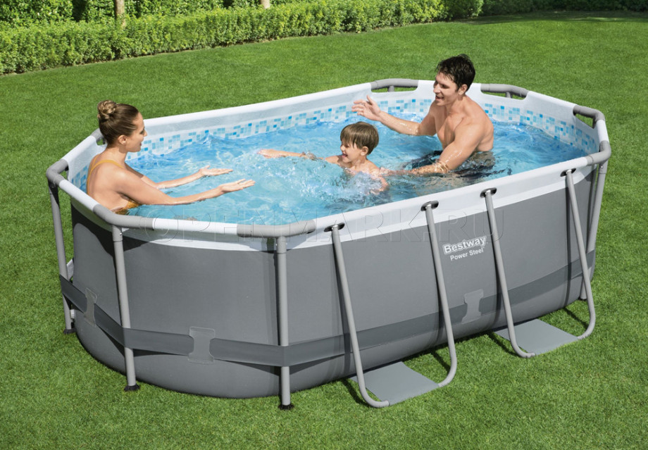   Bestway 5614A Power Steel Oval Frame Pool (305  200  84 ) +   