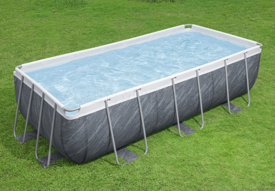   Bestway 56721 Power Steel Rectangular Frame Pool (404  201  100 ) +    + 