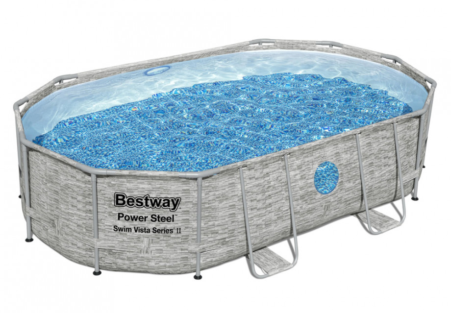   Bestway 56946 Power Steel Swim Vista Frame Pool (488  305  107 ) +    + 