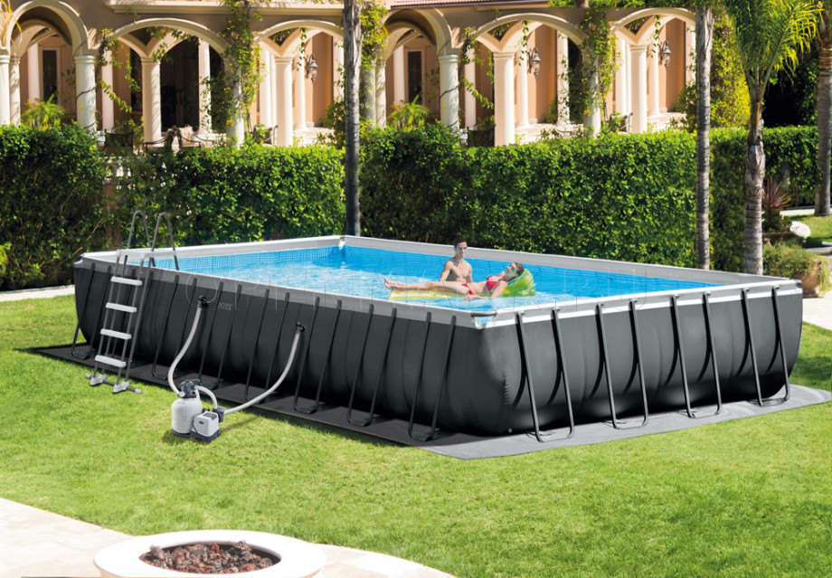   Intex 26378NP Rectangular Ultra XTR Frame Pool (975  488  132 ) +      + 