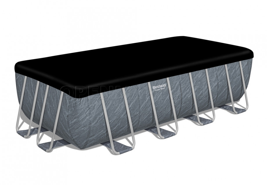   Bestway 56996 Power Steel Rectangular Frame Pool (488  244  122 ) +    + 