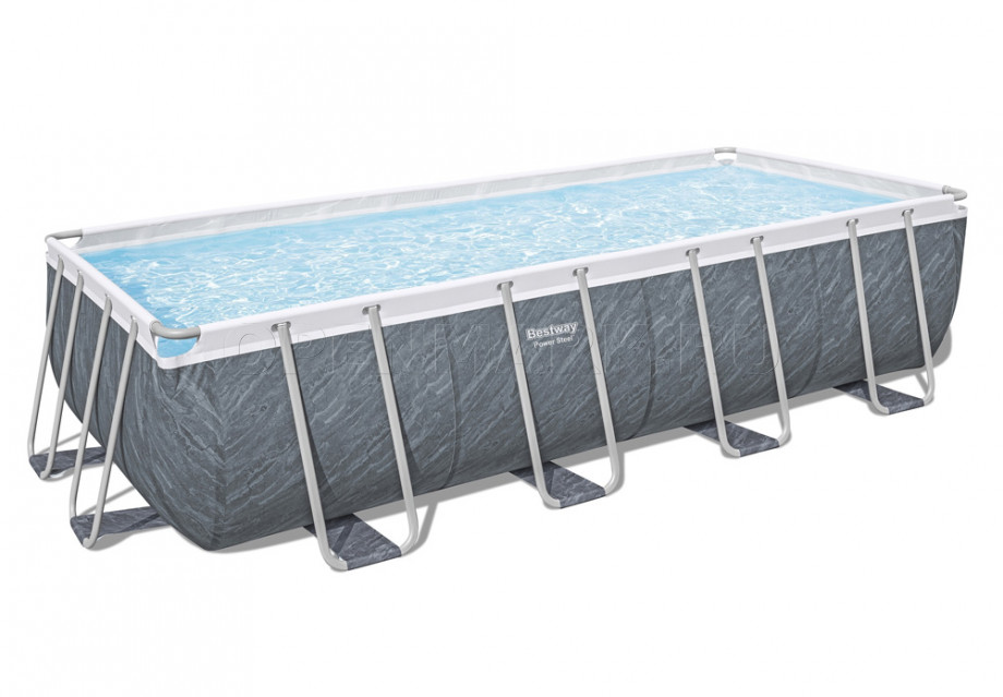   Bestway 56998 Power Steel Rectangular Frame Pool (549  274  122 ) +    + 