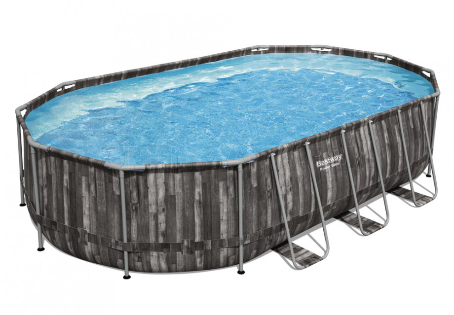   Bestway 5611R Power Steel Oval Frame Pool (610  366  122 ) +    + 