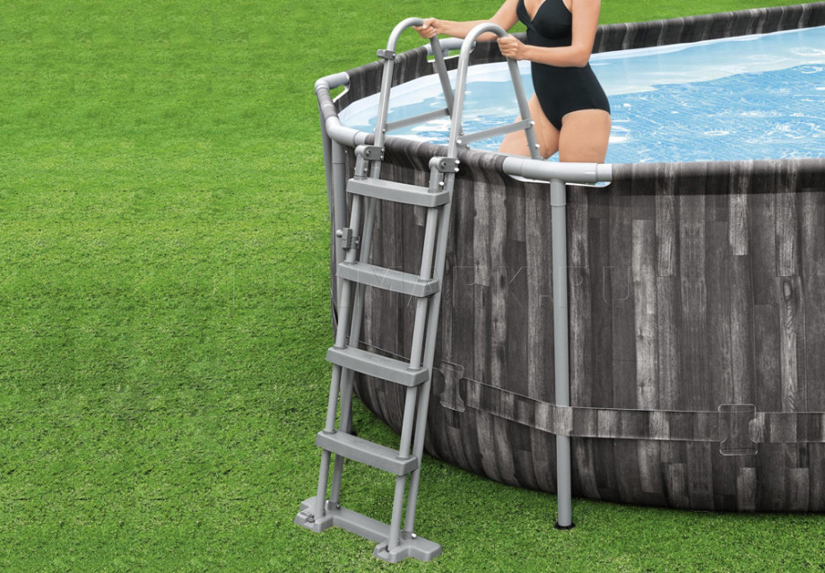   Bestway 5611R Power Steel Oval Frame Pool (610  366  122 ) +    + 