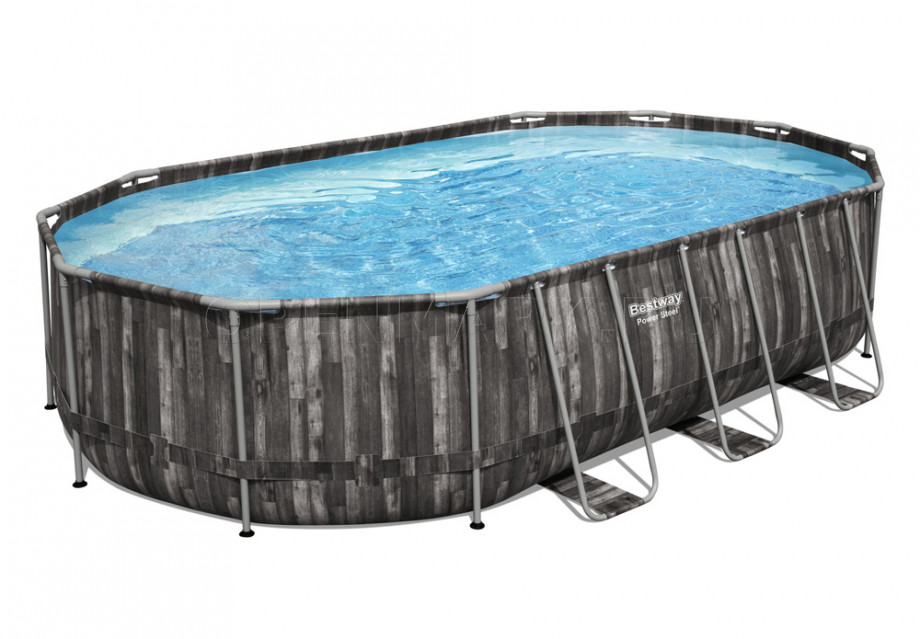   Bestway 5611R Power Steel Oval Frame Pool (610  366  122 ) +    + 