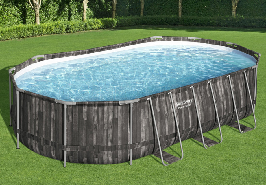   Bestway 5611R Power Steel Oval Frame Pool (610  366  122 ) +    + 