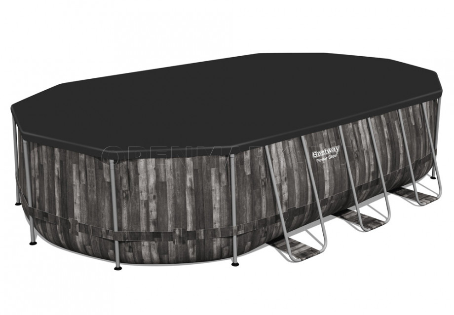   Bestway 5611R Power Steel Oval Frame Pool (610  366  122 ) +    + 