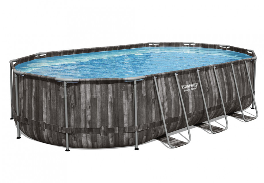   Bestway 5611R Power Steel Oval Frame Pool (610  366  122 ) +    + 