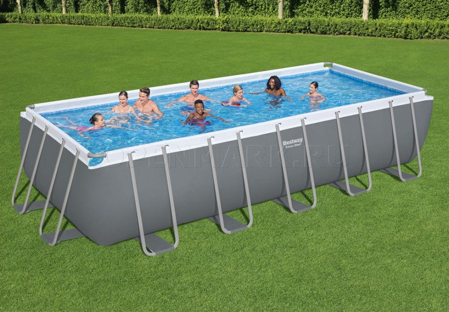   Bestway 5611Z Power Steel Rectangular Frame Pool (640  274  132 ) +    + 