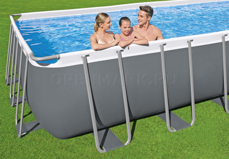   Bestway 5611Z Power Steel Rectangular Frame Pool (640  274  132 ) +    + 