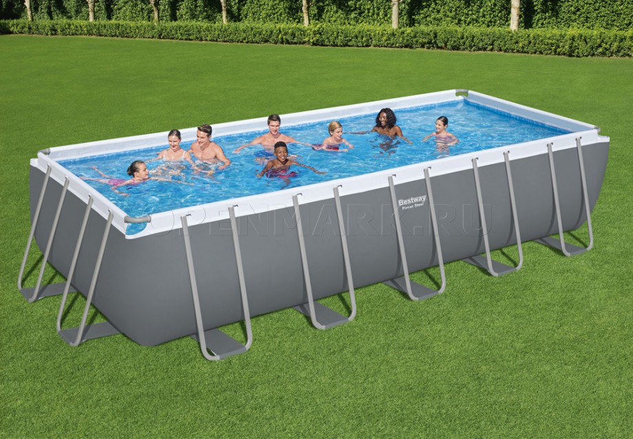   Bestway 5612B Power Steel Rectangular Frame Pool (640  274  132 ) +    + 