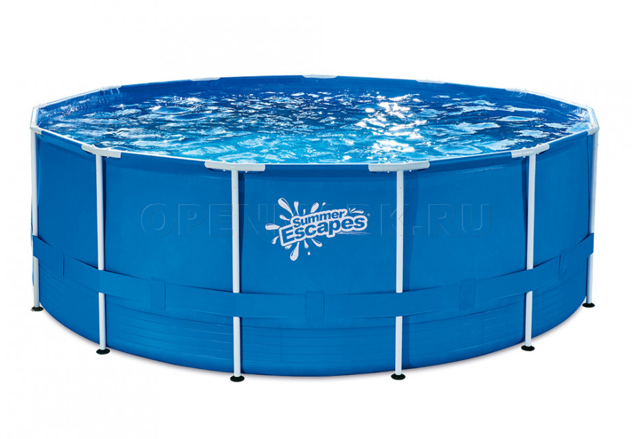 Каркасный бассейн Summer Escapes P20-1352-A (396 х 132 см) + фильтрующий картриджный насос