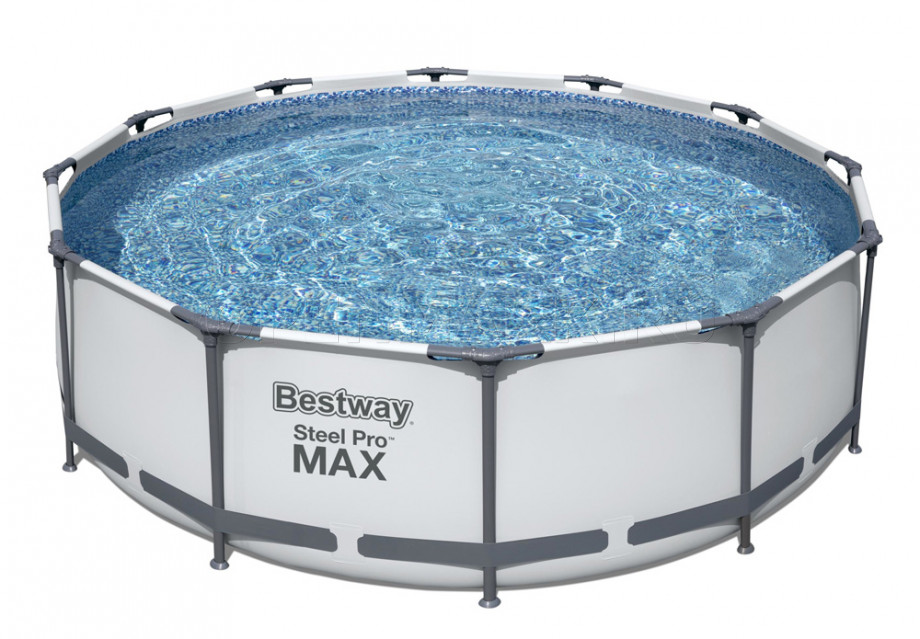 Каркасный бассейн Bestway 56260 Steel Pro Max Frame Pool (366 х 100 см) + фильтрующий картриджный насос