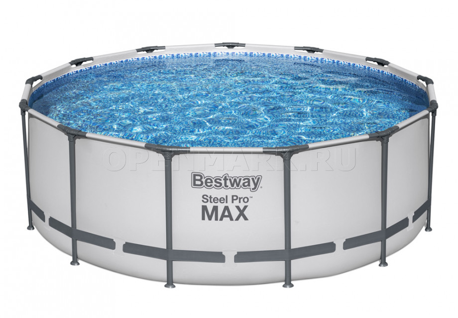 Каркасный бассейн Bestway 5618W Steel Pro Max Frame Pool (396 х 122 см) + фильтрующий картриджный насос + аксессуары