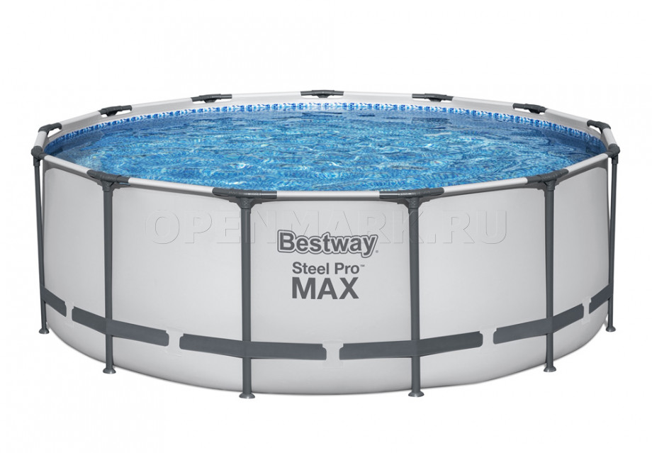 Каркасный бассейн Bestway 5618W Steel Pro Max Frame Pool (396 х 122 см) + фильтрующий картриджный насос + аксессуары