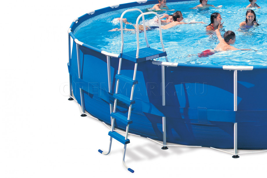 Каркасный бассейн Intex 28262NP Metal Frame Pool (732 х 132 см) + фильтрующий картриджный насос + аксессуары