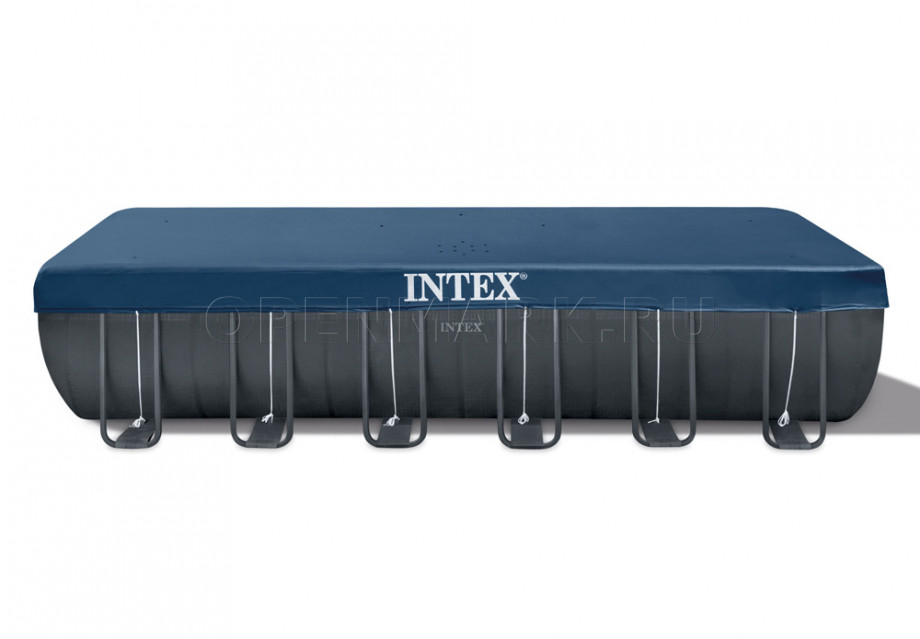 Каркасный бассейн Intex 26364NP Rectangular Ultra XTR Frame Pool (732 х 366 х 132 см) + песочный фильтрующий насос + аксессуары