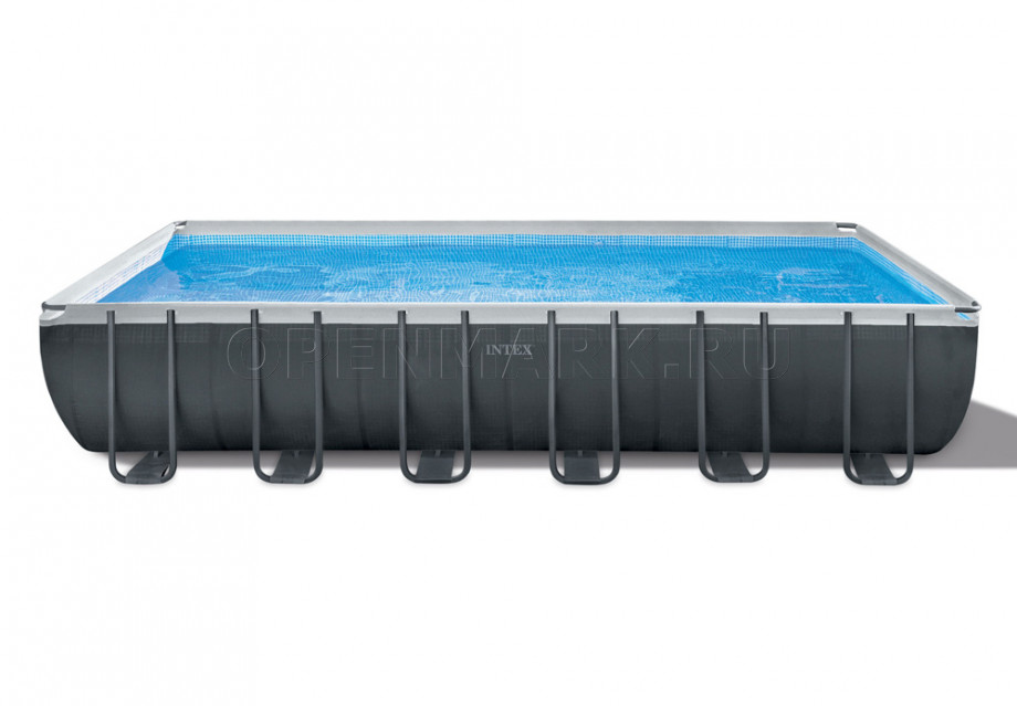 Каркасный бассейн Intex 26364WP Rectangular Ultra XTR Frame Pool (732 х 366 х 132 см) + аксессуары