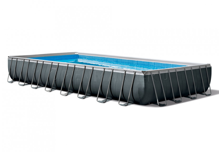 Каркасный бассейн Intex 26374WP Rectangular Ultra XTR Frame Pool (975 х 488 х 132 см) + аксессуары
