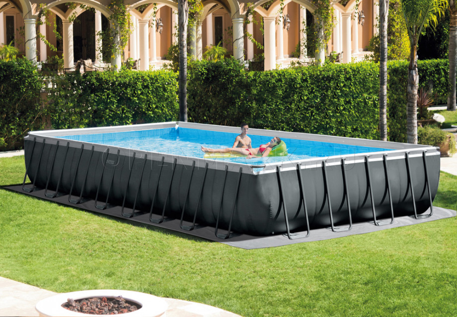   Intex 26374WP Rectangular Ultra XTR Frame Pool (975  488  132 ) + 