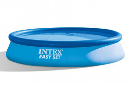 Надувной бассейн Intex 28142NP Easy Set Pool (396 х 84 см) + фильтрующий картриджный насос