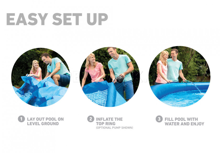   Intex 28142NP Easy Set Pool (396  84 ) +   