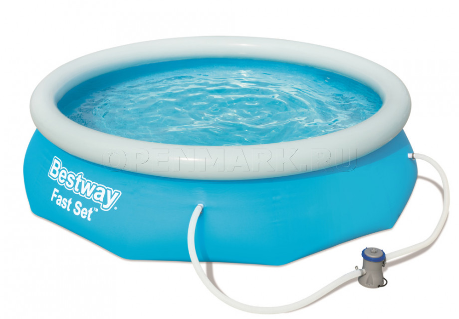 Надувной бассейн Bestway 57270 Fast Set Pool (305 х 76 см) + фильтрующий картриджный насос