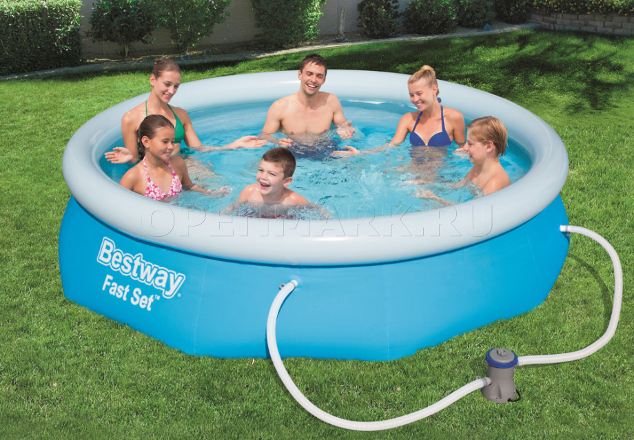   Bestway 57270 Fast Set Pool (305  76 ) +   