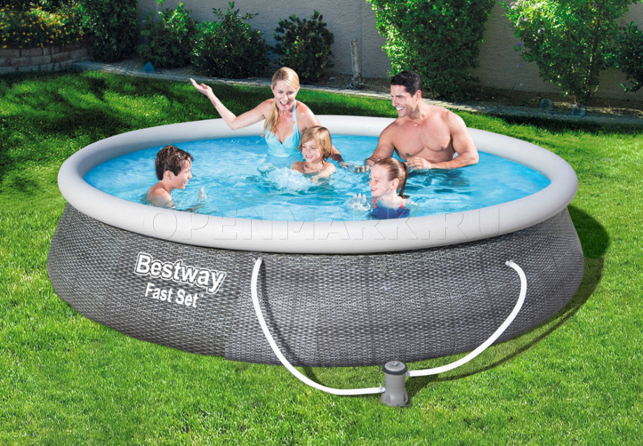   Bestway 57376 Fast Set Pool (396  84 ) +   