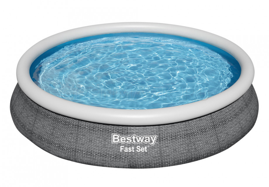   Bestway 57313 Fast Set Pool (457  84 ) +   