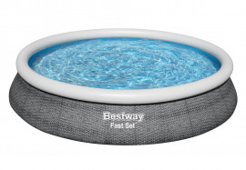   Bestway 57313 Fast Set Pool (457  84 ) +   