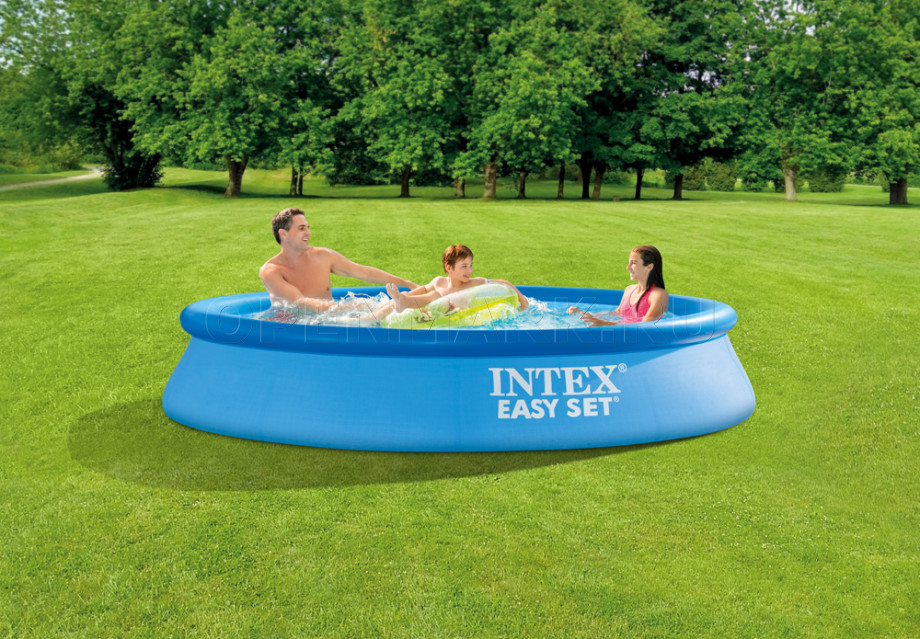 Надувной бассейн Intex 28118NP Easy Set Pool (305 х 61 см) + фильтрующий картриджный насос