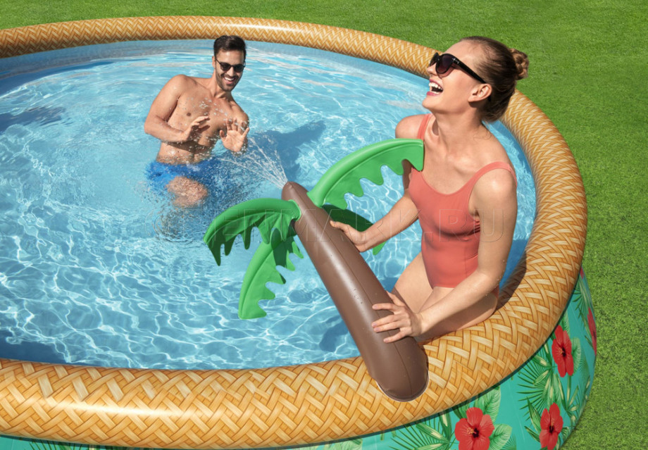   Bestway 57416 Fast Set Paradise Palms Pool (457  84 ) +   