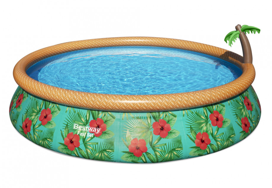   Bestway 57416 Fast Set Paradise Palms Pool (457  84 ) +   