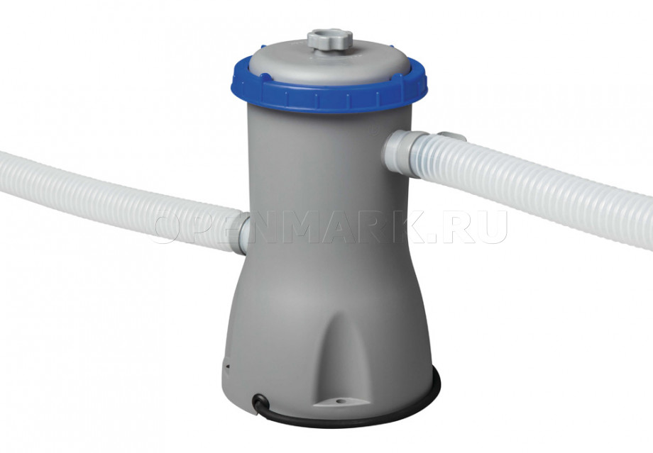 Надувной бассейн Bestway 57289 Fast Set Pool (457 х 122 см) + фильтрующий картриджный насос + лестница