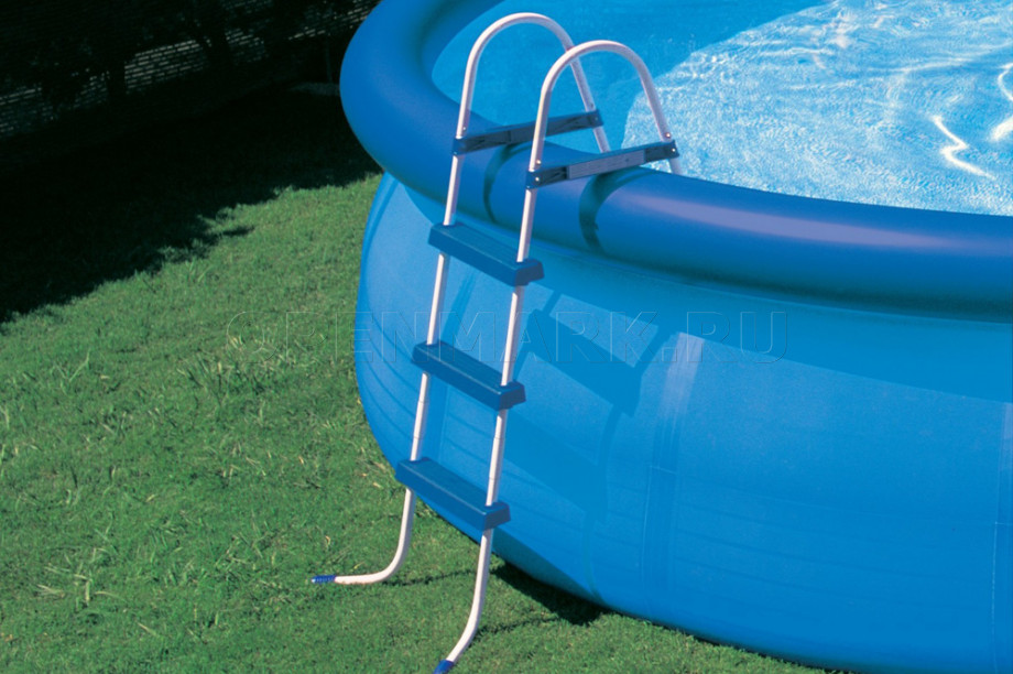 Овальный надувной бассейн Intex 54432 Oval Frame Pool (549 х 305 х 107 см) + фильтрующий картриджный насос + аксессуары
