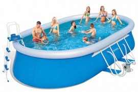    Bestway 56153 Oval Fast Set Pool (549  366  122 ) +    + 