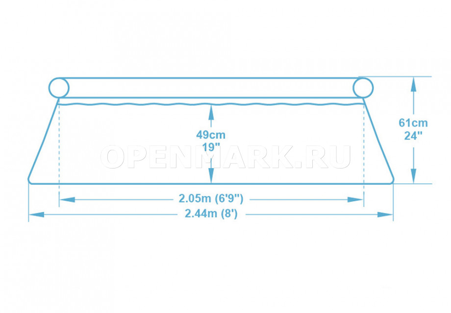   Bestway 57448 Fast Set Pool (244  61 )