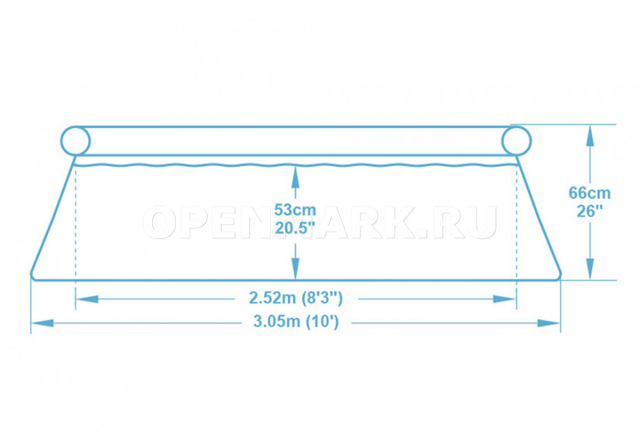   Bestway 57456 Fast Set Pool (305  66 )