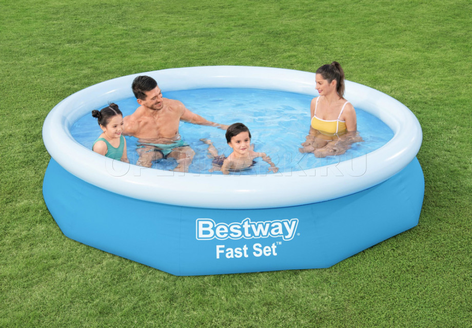   Bestway 57458 Fast Set Pool (305  66 ) +   
