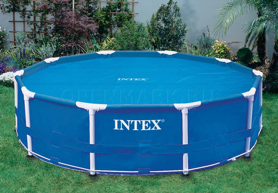Обогревающий тент для круглых бассейнов Intex 28011 Solar Cover (диаметр 290 см)